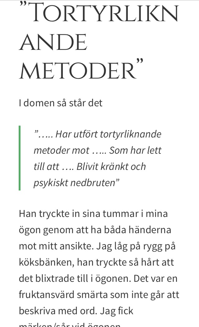 Vingklippt Korp…blogg om våld i nära relation,  ligger under mina länkar.