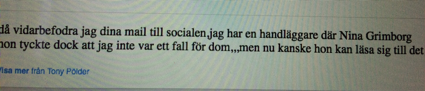Jag va inget fall för socialen…