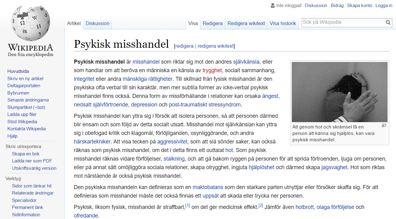 Samtal om psykisk misshandel…